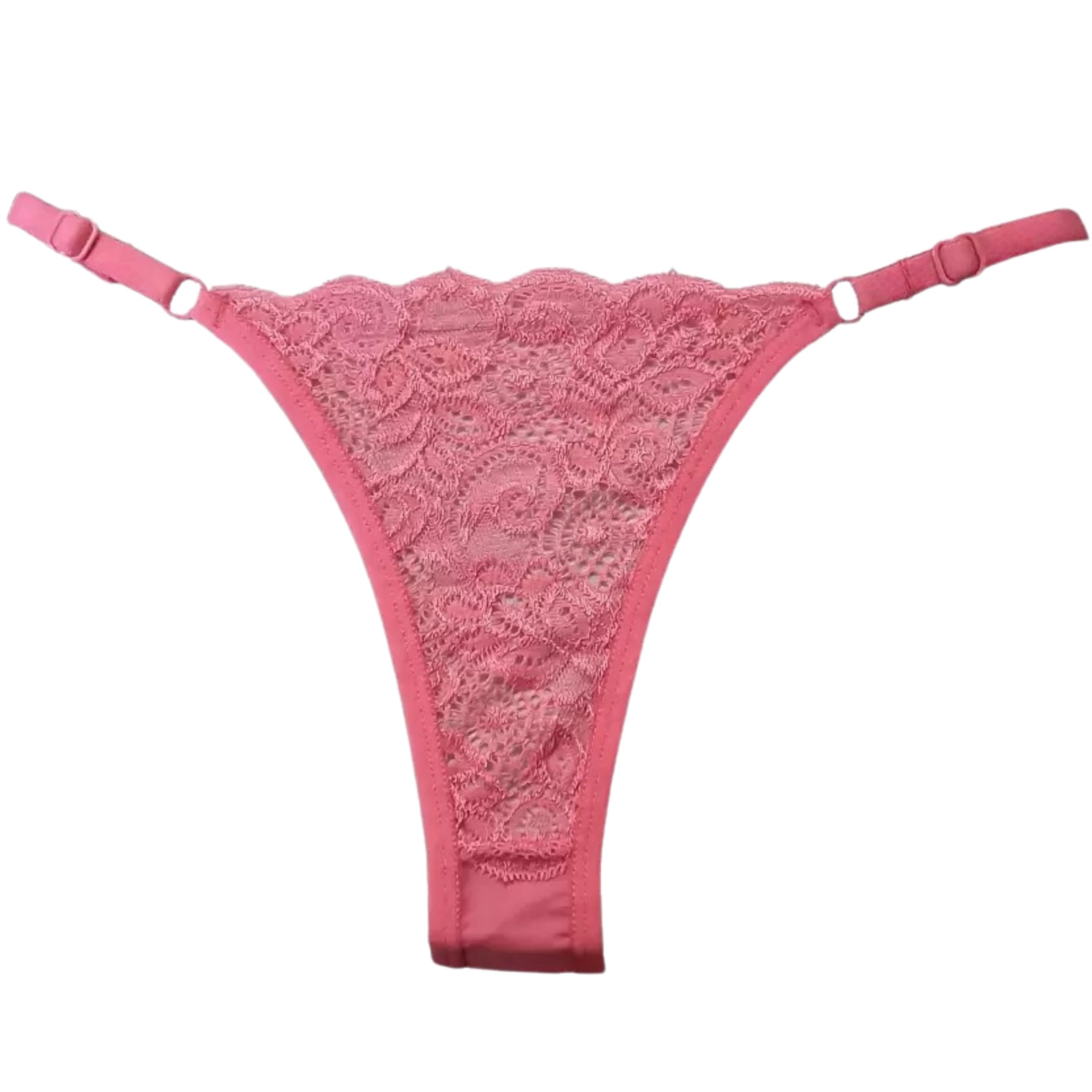 Thong for Women Cotton Underwear Low Rise Panties Woman Solid G-String Sexy Lingerie Panties (in, Alpha, S, Regular, Pink)