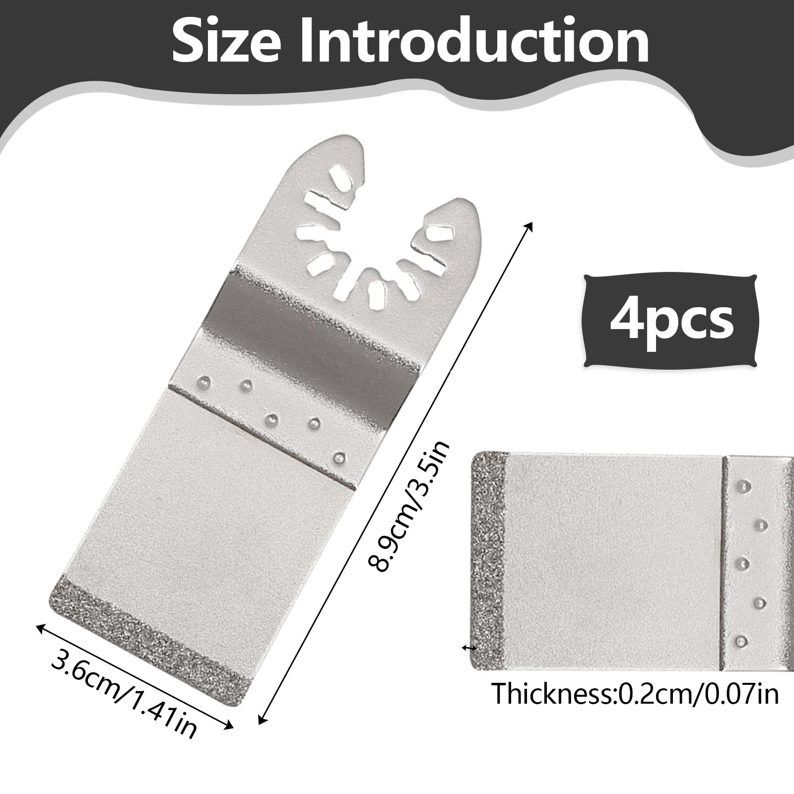 4 PCS Multi Tool Grout Remover Blade - Image 2