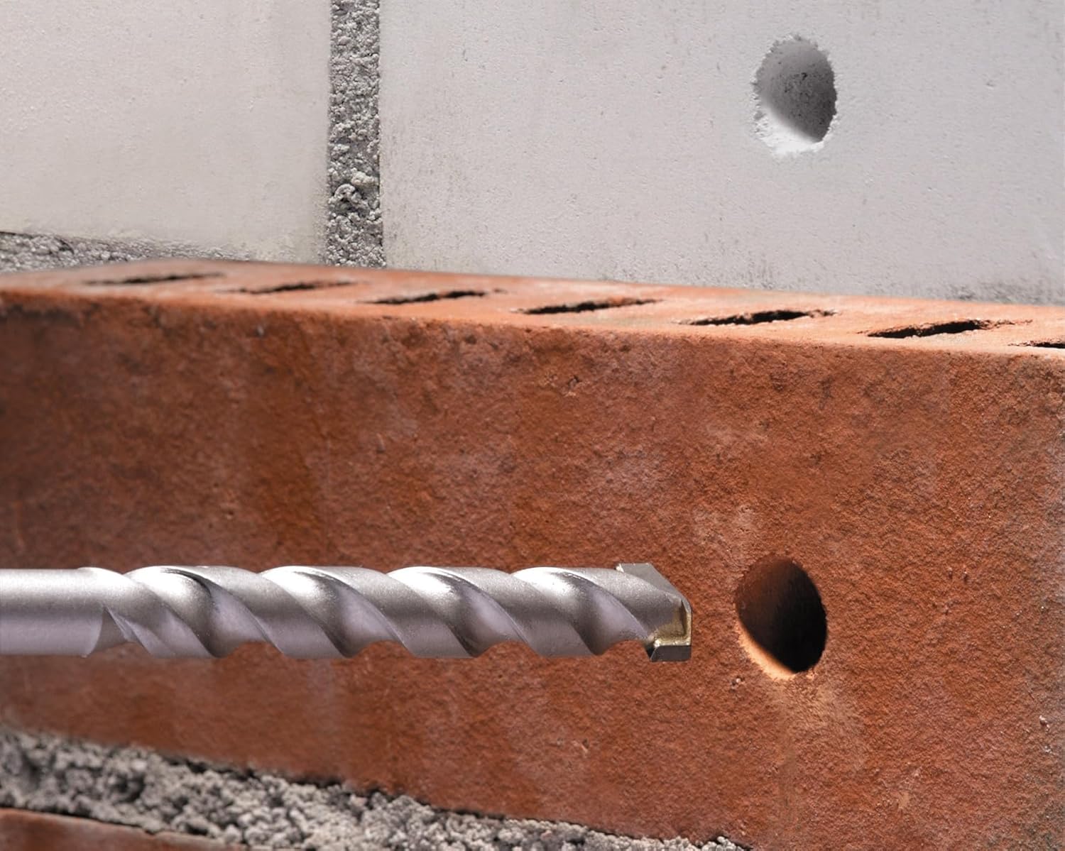 Original Einhell 15-Piece Drill Bit Set (Hammer Drill Accessories, Includes 5x Drill Bits for Wood, 5x Carbide Drills for Concrete, 5x HSS Drills for Steel)