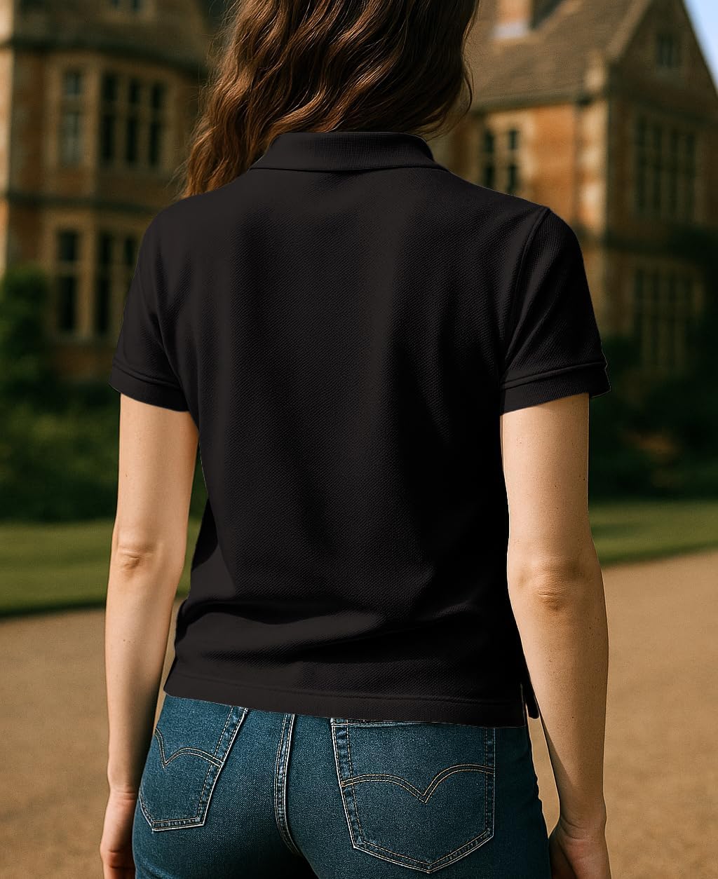 Andrew Scott Women's Golf Polo Shirts | Ultra Soft Quick Dry V Neck Button Collar Tops| Multi Packs & Colors - Image 3