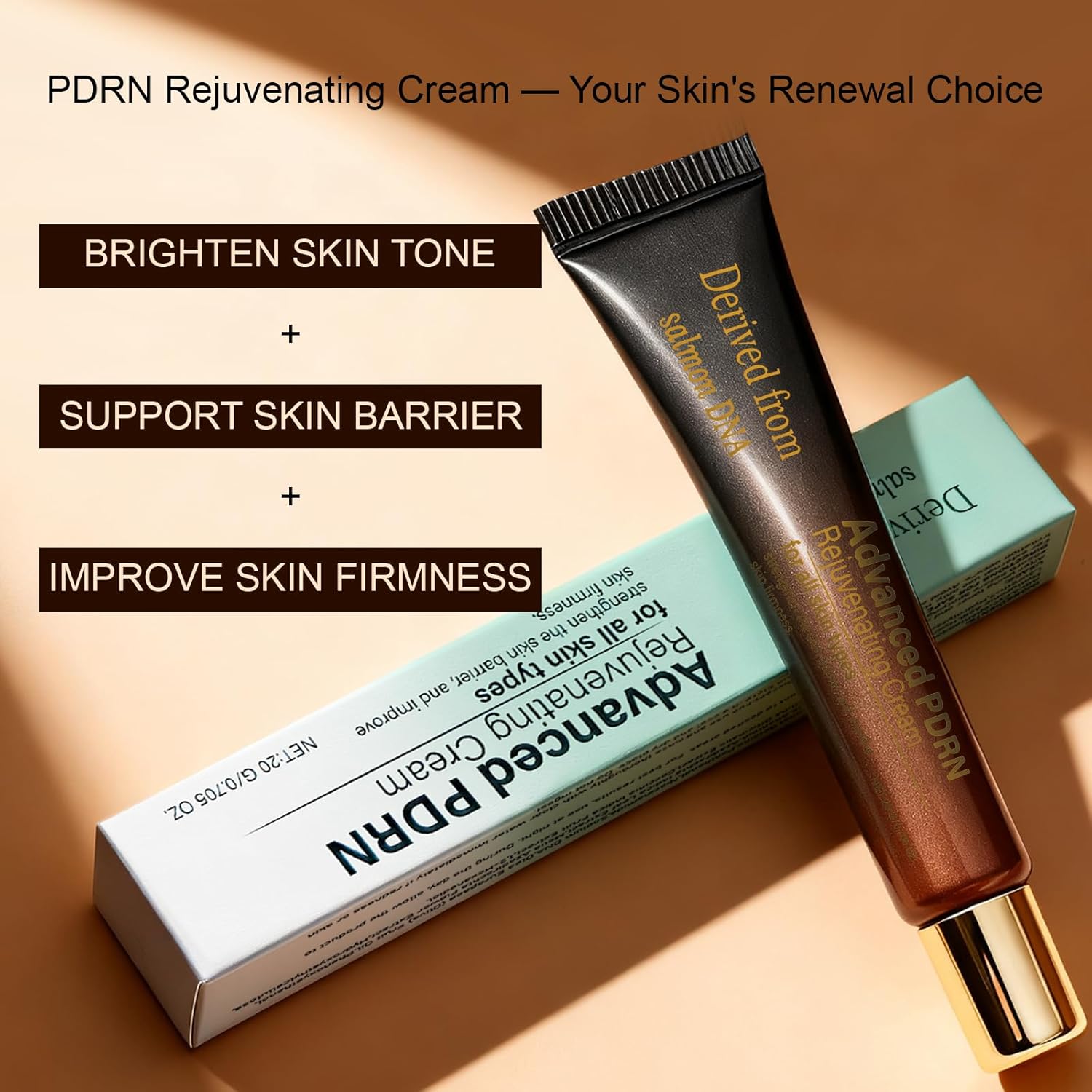 Advanced PDRN Rejuvenating Cream, 99% Pure Salmon DNA,Collagen Gel with Hyaluronic Acid and Niacinamide,Nighttime Skin Repair,Inspired Skincare (1) - Image 2