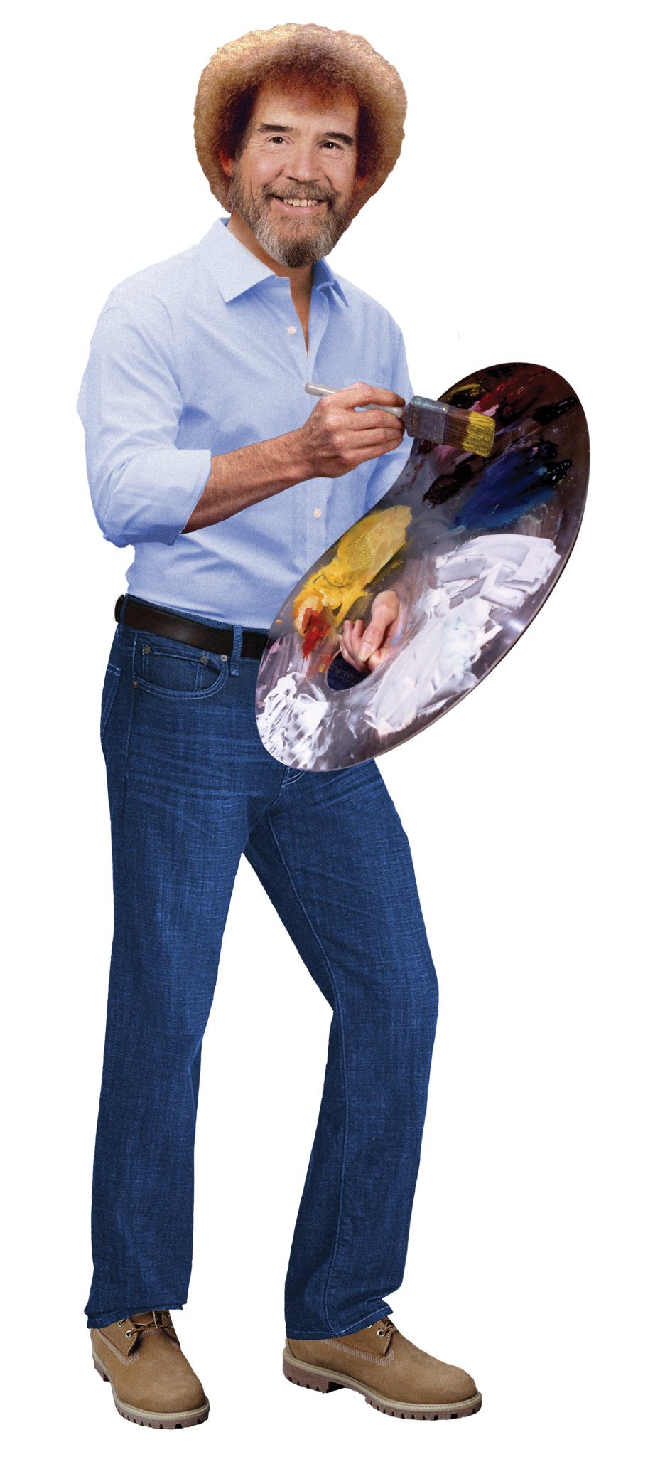 The Unemployed Philosophers Guild Bob Ross Quotable Notable - Greeting Card and Sticker Sheet - Envelope Included