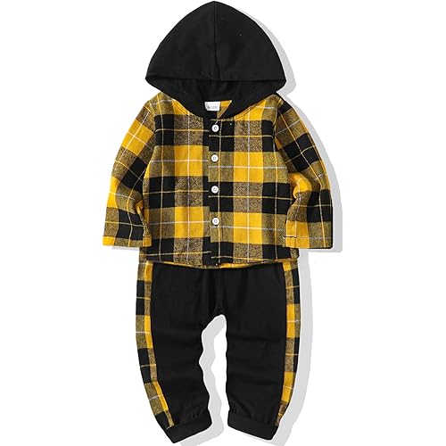 NZRVAWS Toddler Baby Boy Clothes Infant Outfit Boys Hoodie Sweatsuit Ripped Jean Fall Winter Little Boy Clothing 6M-7T