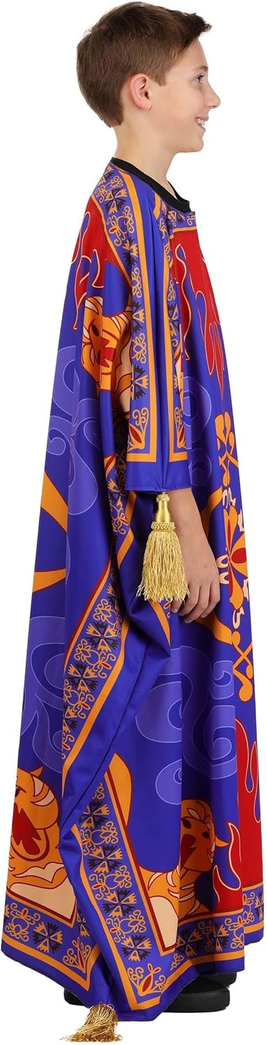 Kid's Disney Aladdin Magic Carpet Costume Tunic | Movie Character Halloween Dress Up Outfit