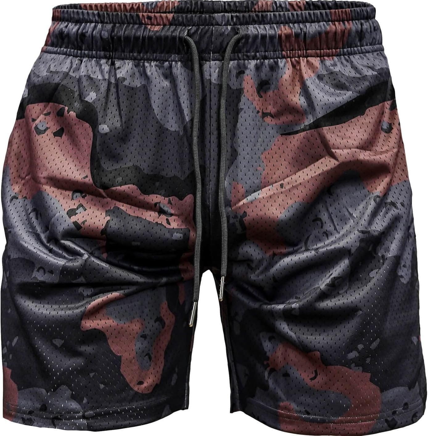 Men’s Original Lifestyle Mesh Shorts | 5” Inseam | Midweight Polyester Blend | 2 Front & 1 Rear Zipper Pockets