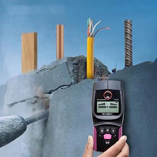Wall Detector, Multifunctional Wall Scanner, Live Wire and Cable PVC Water Pipe Metal Finder, Suitable for Detecting Metal, Wood and AC Cables Hidden in The Wall