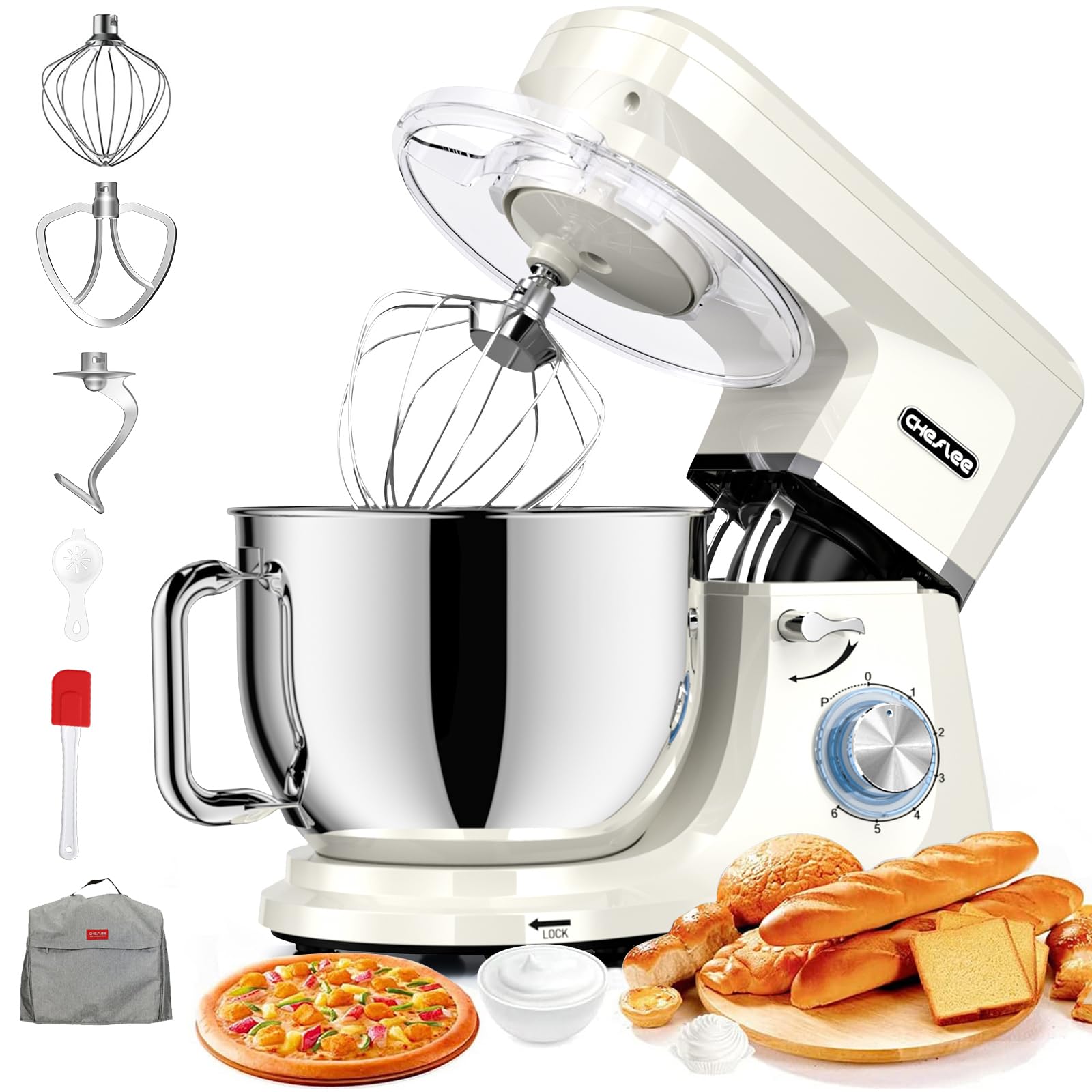 cheflee robot pâtissier 2000w 8l
