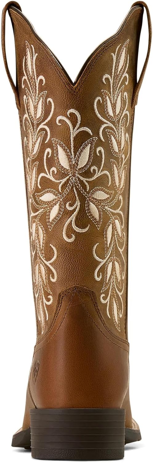 ARIAT womens Round Up Holly Wide Square Toe Western Boot - Image 5