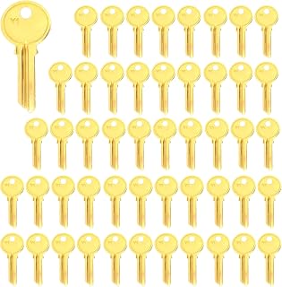Brass Finish Key Blanks, Y1 Uncut Blank Keys, 5YA1 Key Blanks Pack of 50 Keys
