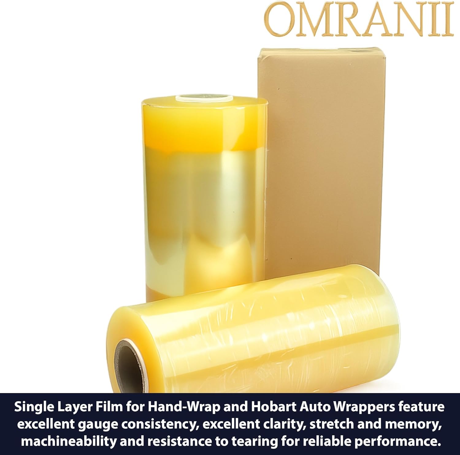 Single Layer Film for Hand-Wrap and Hobart Auto Wrappers, 22" X 5000' & 1Roll | High-Clarity Red Rock® Meat Film with Durable Stretch Wrap |Superior Clarity, Tear Resistant, Machine Compatible