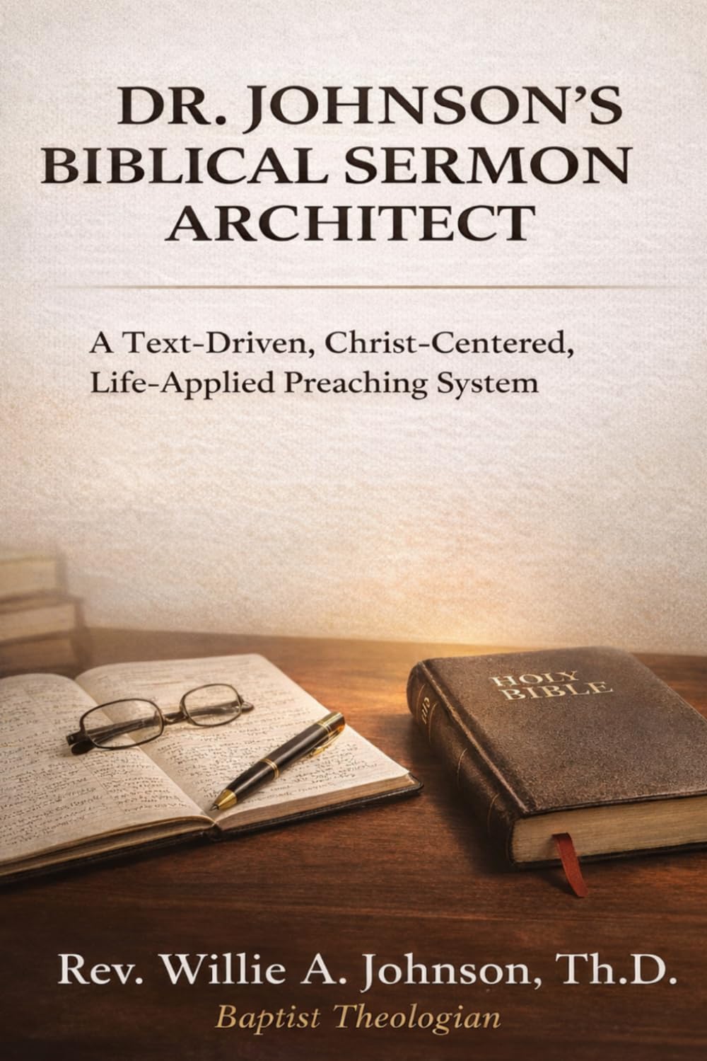 DR. JOHNSON'S BIBLICAL SERMON ARCHITECT: A Text-Driven, Christ-Centered, Life-Applied Preaching System
