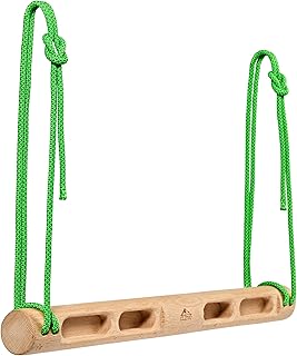 Clevo - Fingerboard Slim – Hangboard für Klettertraining & Bouldern – Kompaktes Trainingsboard für Fingerkraft – Griffbrett Holz mit Seilaufhängung – Boulder Zubehör für Indoor & Outdoor