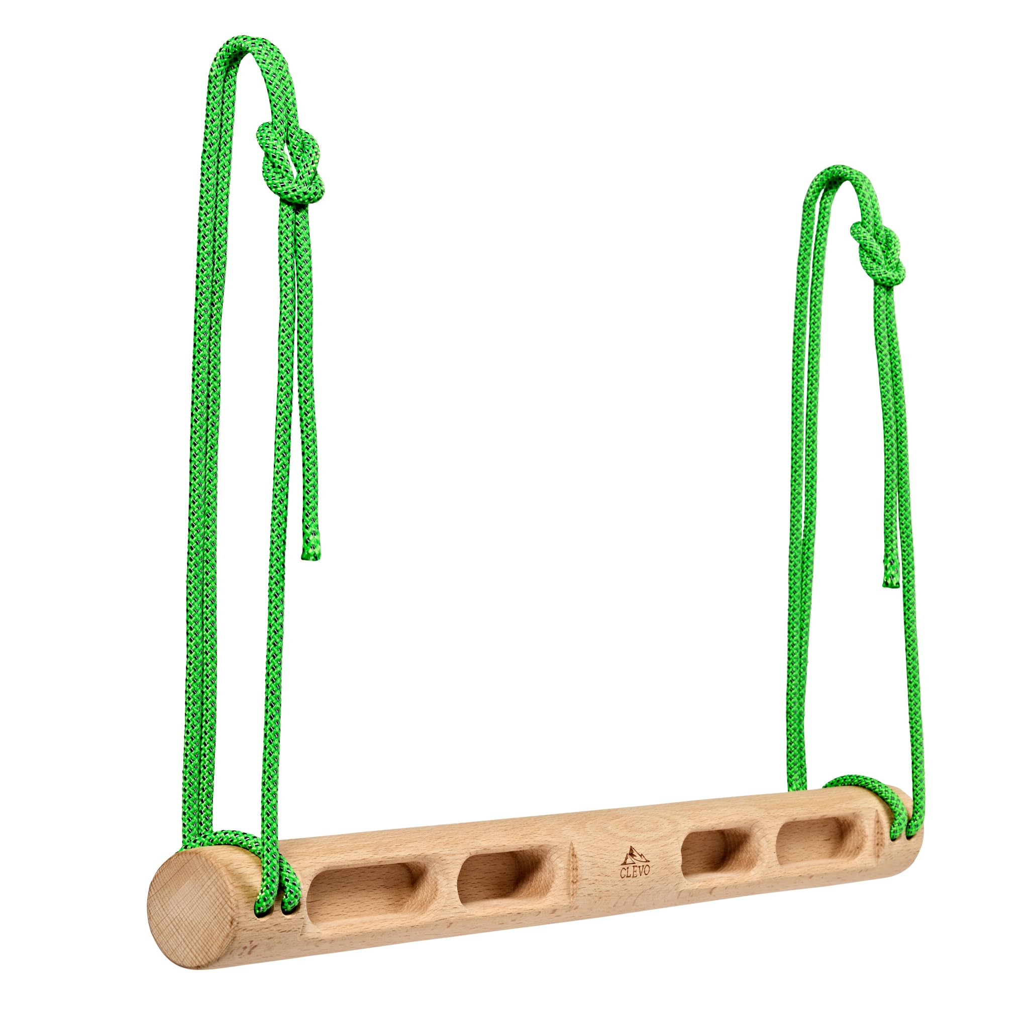 Clevo - Fingerboard Slim – Hangboard für Klettertraining & Bouldern – Kompaktes Trainingsboard für Fingerkraft – Griffbrett Holz mit Seilaufhängung – Boulder Zubehör für Indoor & Outdoor