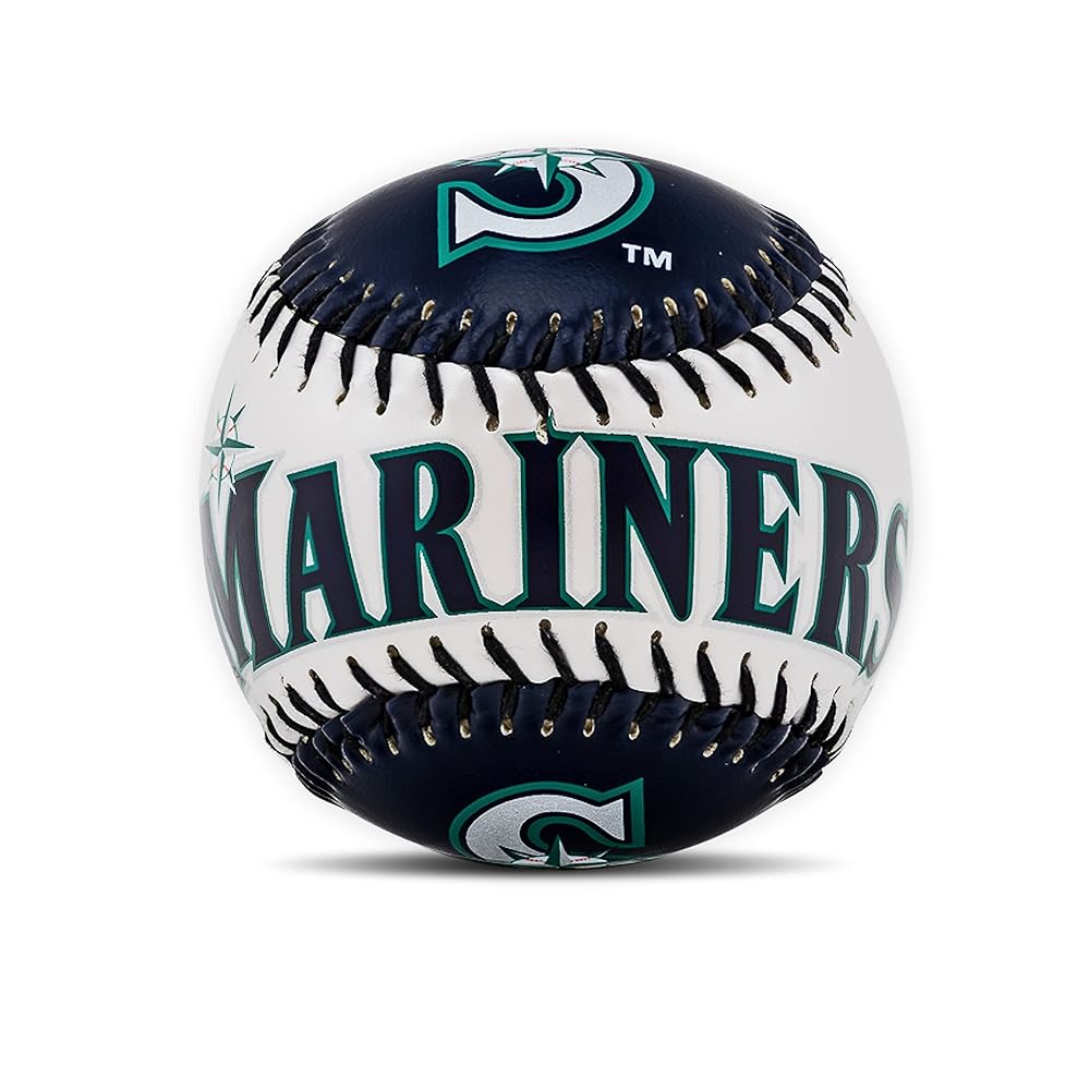 Franklin Sports Seattle Mariners MLB Team Baseball - MLB Team Logo Soft Baseballs - Toy Baseball for Kids - Great Decoration for Desks and Office
