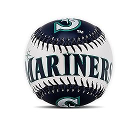 Franklin Sports Seattle Mariners MLB Team Baseball - MLB Team Logo Soft Baseballs - Toy Baseball for Kids - Great Decoration for Desks and Office