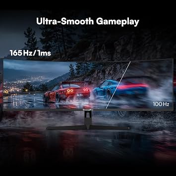 49 Inch Ultrawide Curved Monitor, DQHD 5120x1440, 165Hz, 1ms MPRT