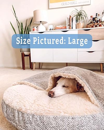 Miniatura 10 de Snoozer Cama acogedora para mascotas de lujo, colección Wag, tamaño pequeño, mezclilla de pedigrí