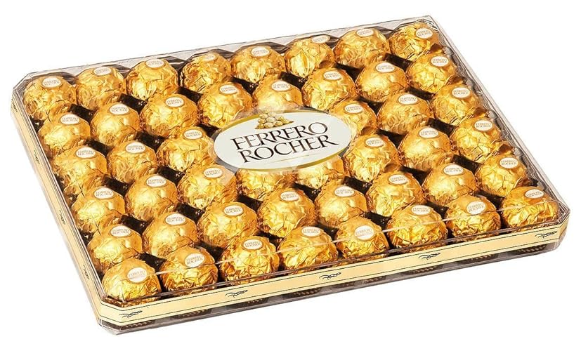 Ferrero Rocher Collection, Fine Hazelnut Milk Chocolates, 48 Count