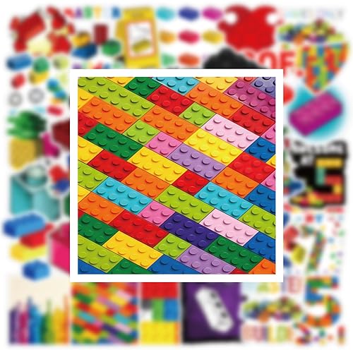 Miniatura 4 de Paquete de 52 calcomanías de juguetes de desarrollo, calcomanías impermeables de vinilo de dibujos animados educativos para botella de agua, laptop,