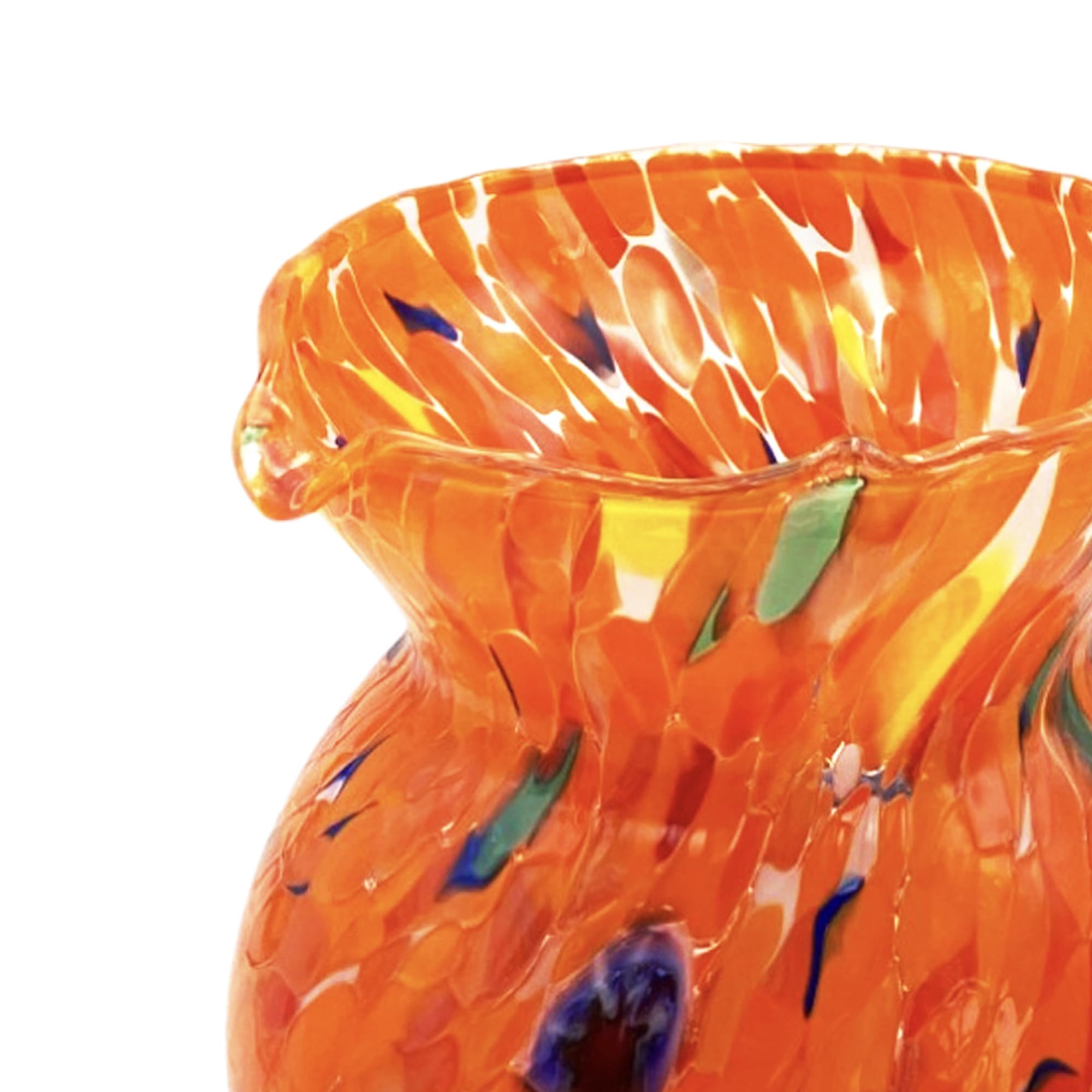 MurArt Brocca in Vetro di Murano 1000 ml Collezione MAREA Alta 15cm Lavorato a Mano