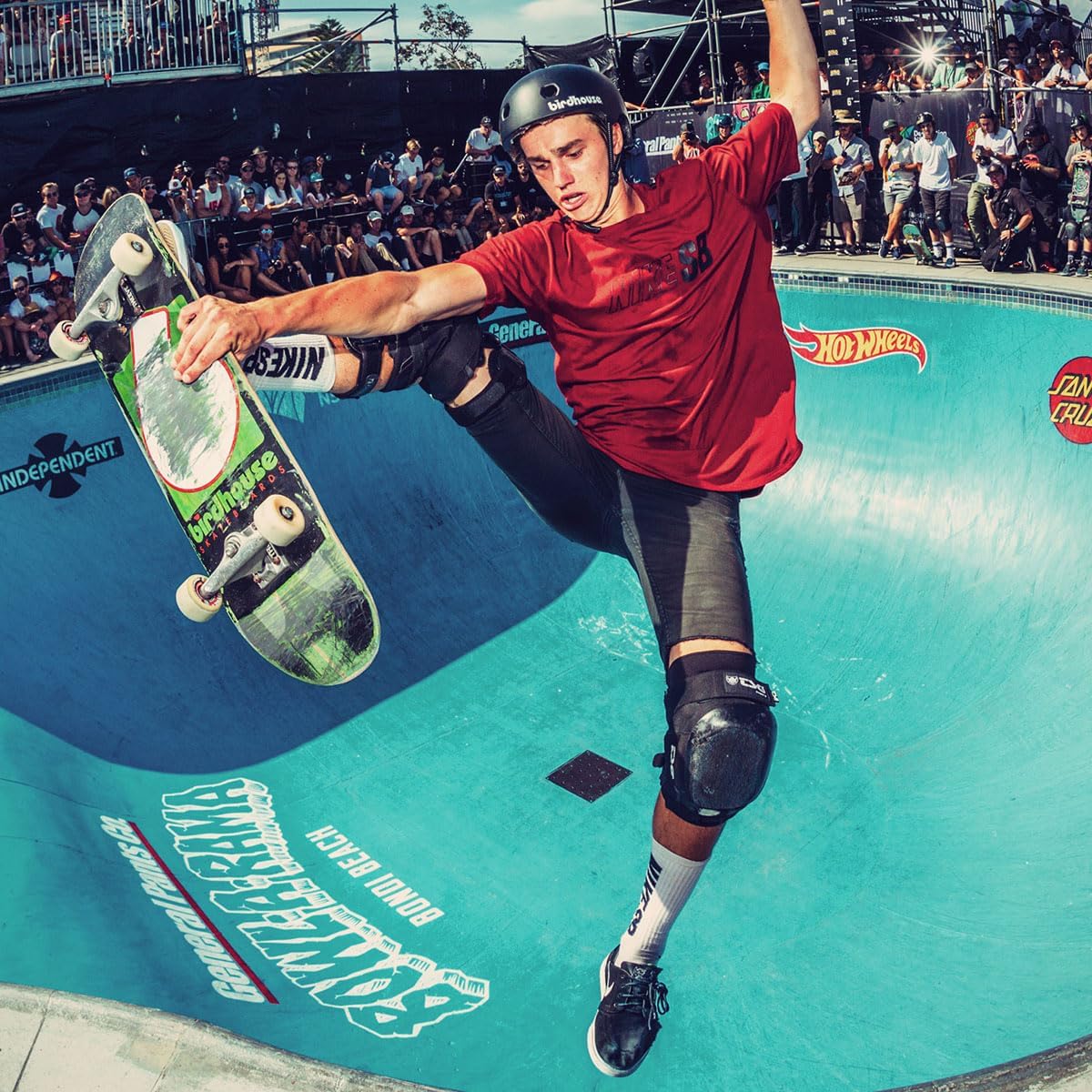 TSG Dawn Skate Helmet, Black, Skateboarding, Rollerblading, Onewheeling, E-Skateboarding, Longboarding, Hardshell, Comfort Padding, Ventilated, Tuned Fit, Full Cut Design, Safety Rated, Swiss Design