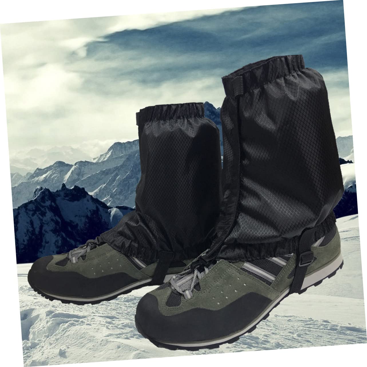 Sosoport guêtre de Marche imperméable Trekking Accessoires Accessoire Chasse de Botte de Neige guêtres Anti-déchirure aux Chevilles Bottes Couvre Chaussure Impermeable