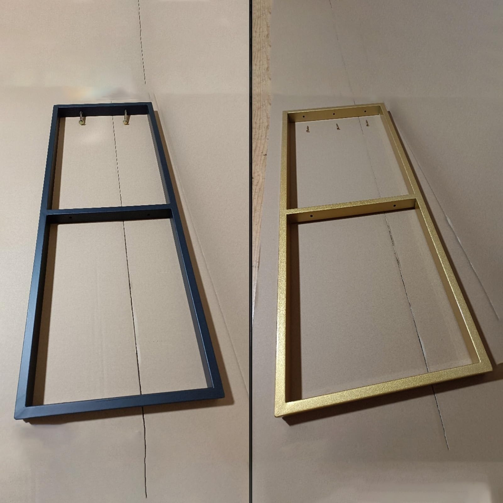 Staffa per mensola galleggiante per carichi pesanti 30 cm x 80 cm (senza tavola), staffa per mensola per montaggio a parete a 2 strati per montaggio a soffitto, staffe di supporto per mensola sospesa