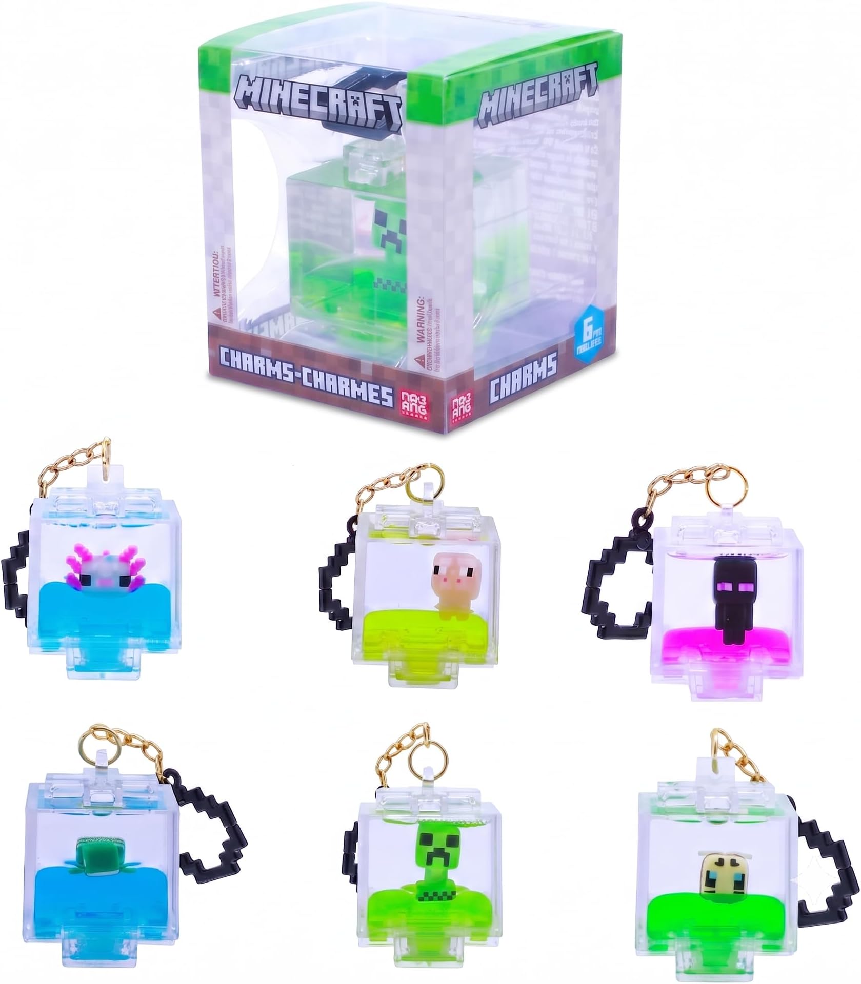 Just Toys – Minecraft Backpack Hanger Blind Bag, Collectible Toy
