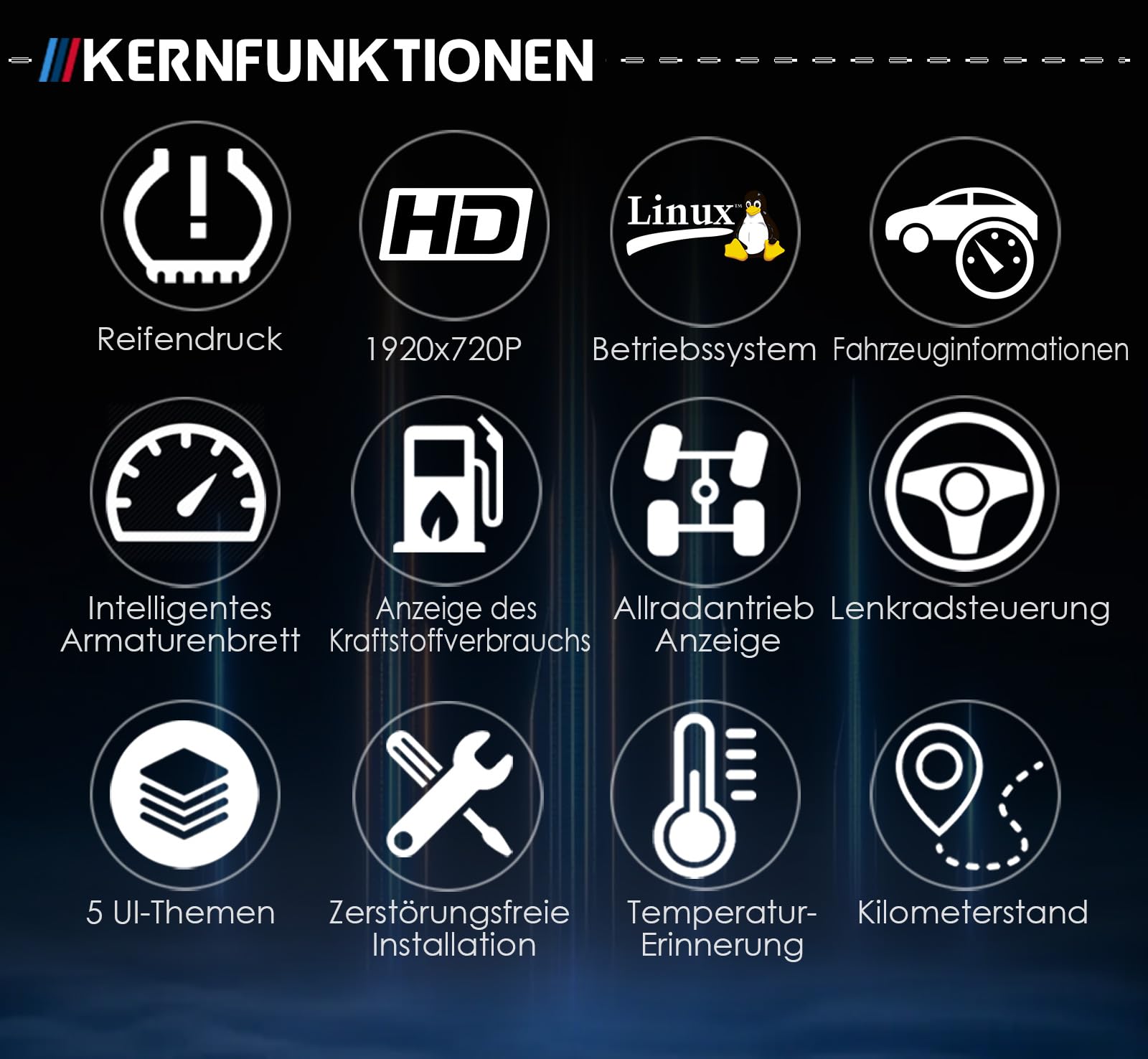 Strumento tachimetro digitale da 10'' 1920*720 LCD per BMW Serie 1/2 F20 F50 F22 F45 X1 F48 F49 X2 F39 cruscotto cluster 5UI controllo del volante Plug & Play pneumatici originali consumo di