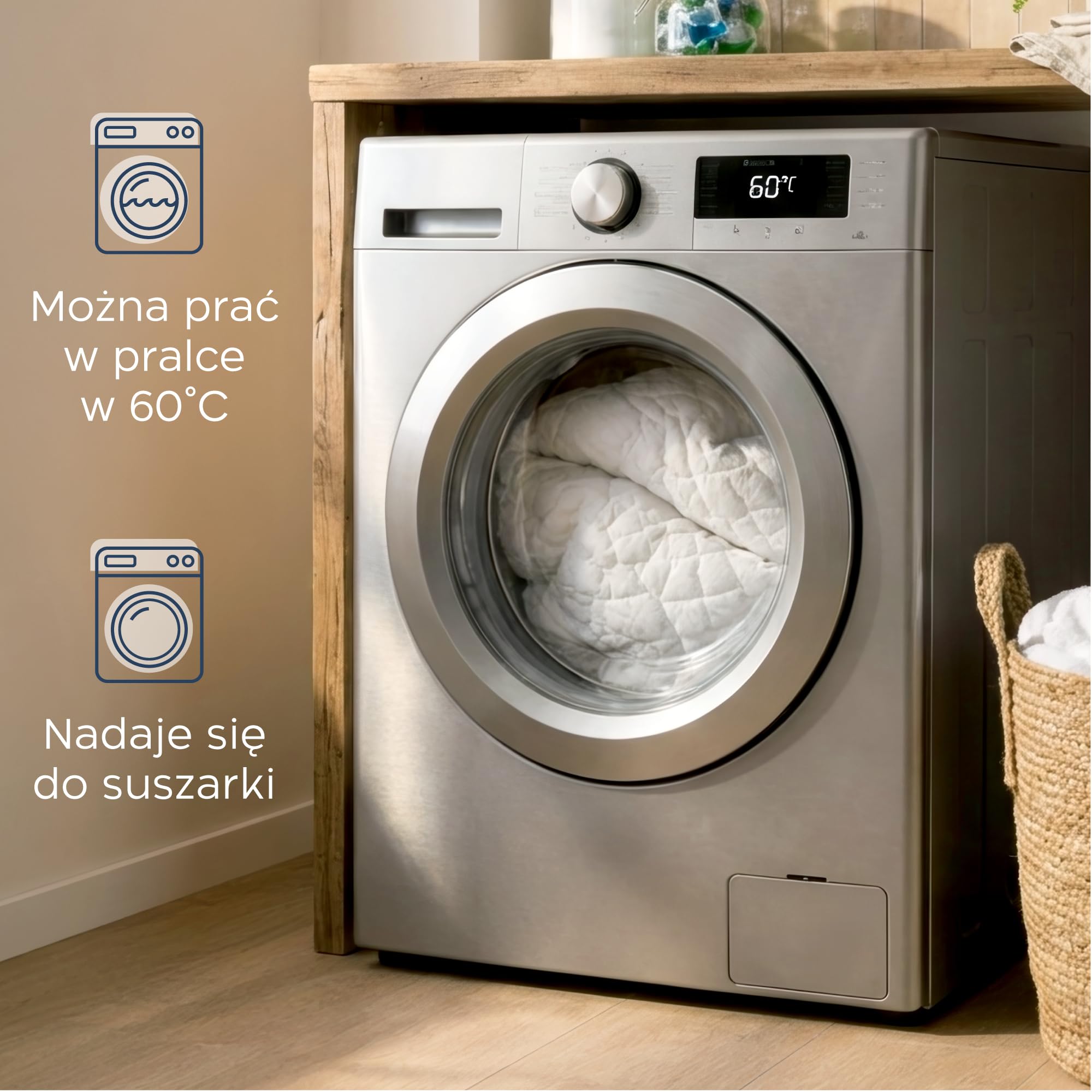 Ochraniacz na materac Twinzen pikowany 160x200 cm - Nakładka na materac 160x200 z gumką dookoła, do kieszeni do 40 cm - Oeko-Tex, nie wodoodporny