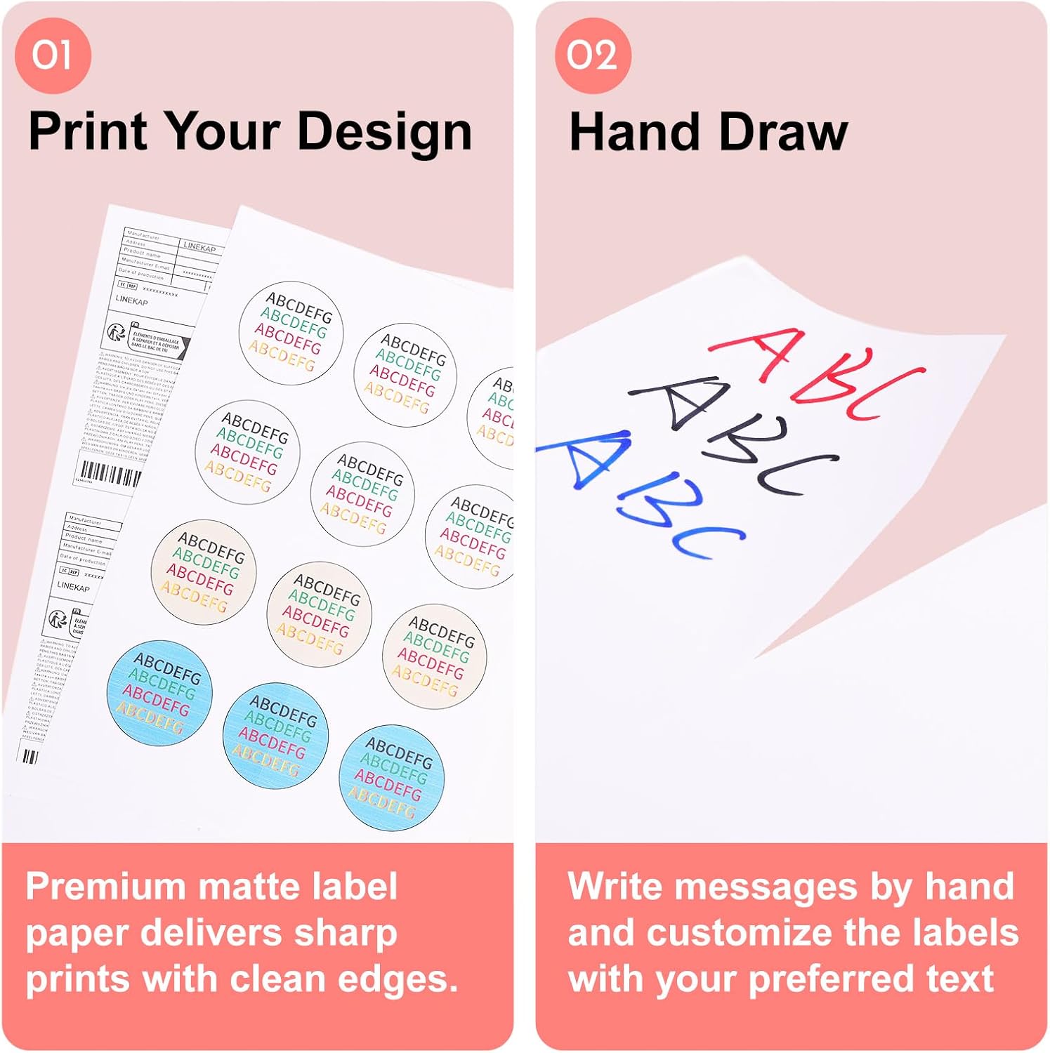 8.5"×11" Full Sheet Shipping Labels, 40 Sheets Matte White, Strong Adhesive Label Stickers for Mailing Packaging & Shipping, Compatible with Laser & Inkjet Printers - Image 4