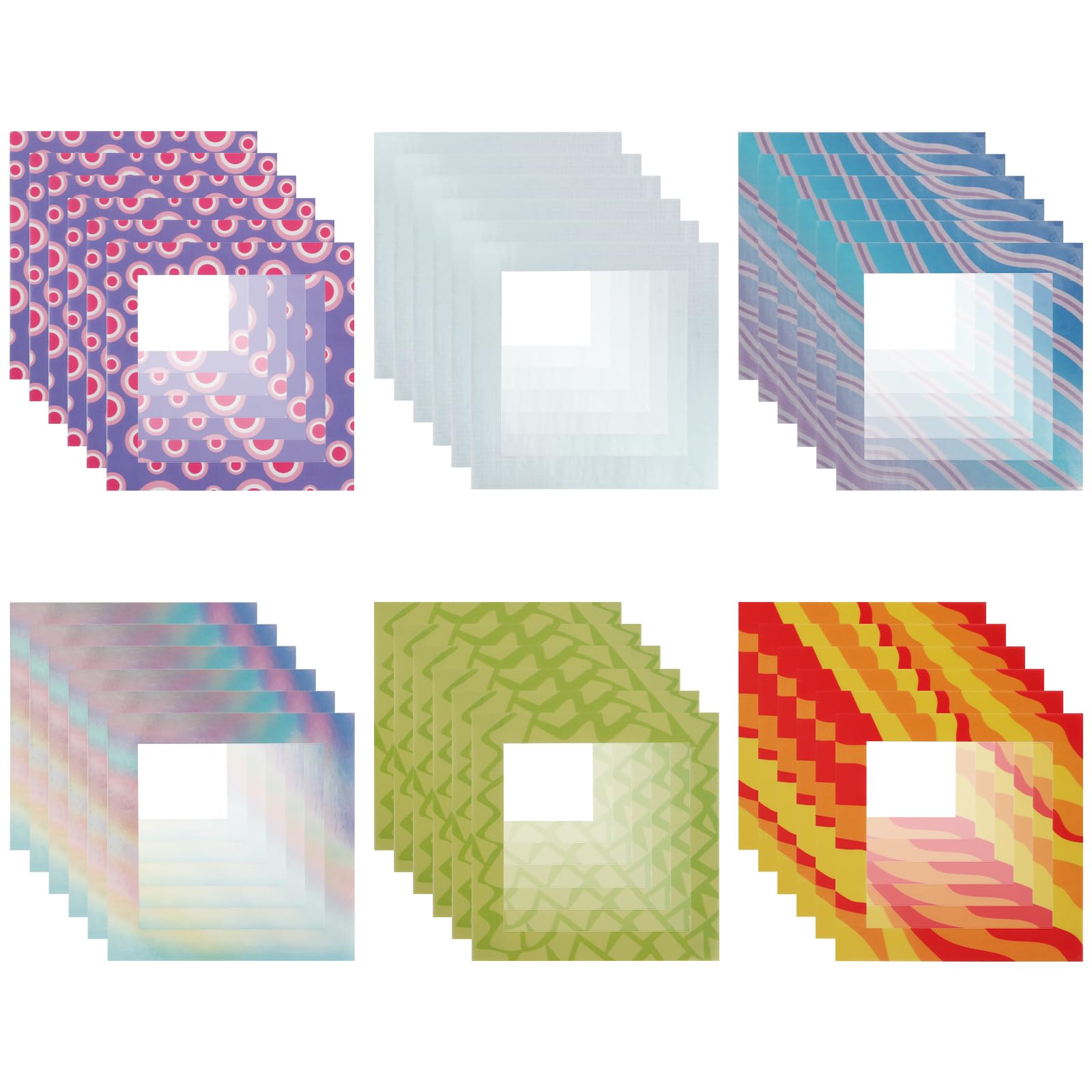 30Pcs Diamond Art Release Paper,10x10cm Reusable Diamond Art Release Section Frame Film Dust Separate Cover Sheet Clean Peel Accessory for DIY Craft (Style5-36Pcs)