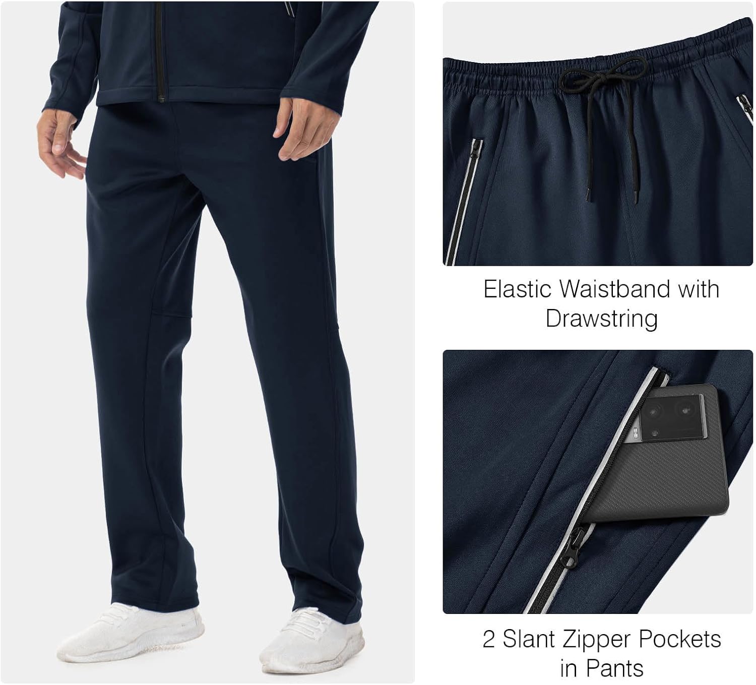 Rdruko Men's Track Suits 2 Piece Set Sweatsuits Tracksuits Jogging Workout Gym Athletic Sweat Suits - Image 6