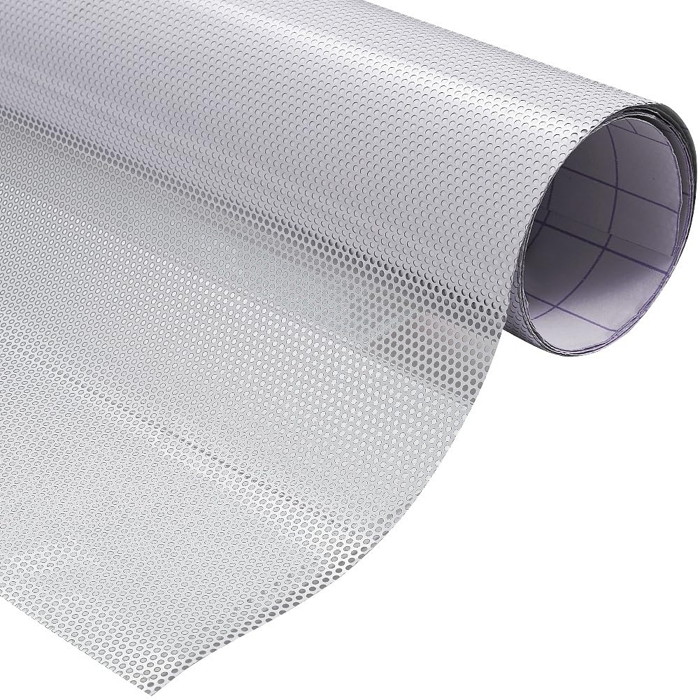 JSCARLIFE White Perforated Vinyl Window Film