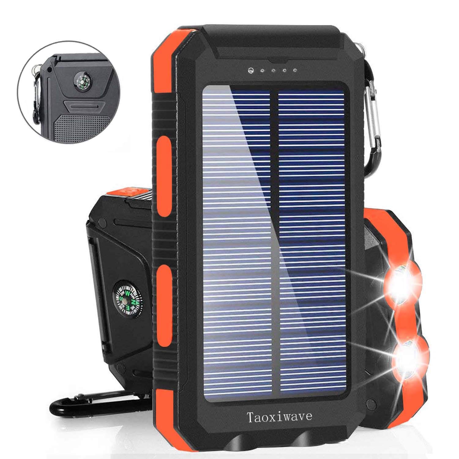 Solar Charger Solar Power Bank 20000mAh 