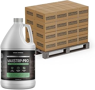 Performance MaxStrip Pro Floor Cleaner – 48-Case Pallet, 192 One Gallon Bottles, Low Odor, No-Rinse Formula, No Scrub Required, High Dilution Ratio, For Vinyl, Linoleum, Concrete, Terrazzo