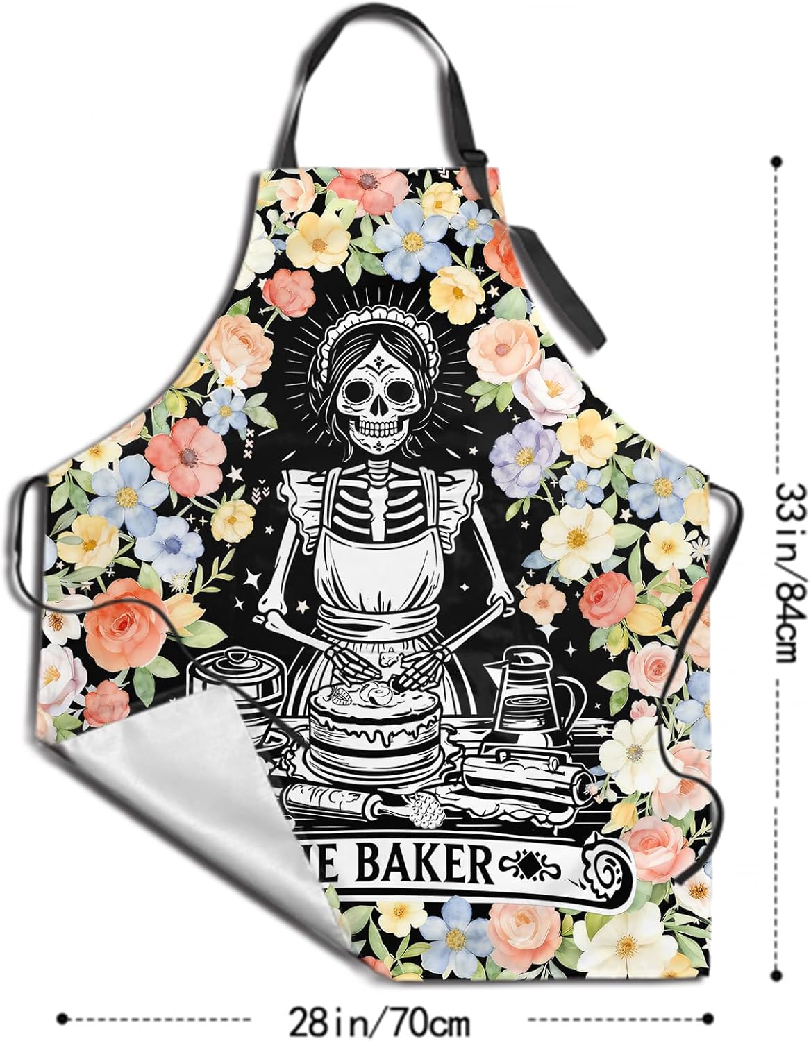 Funny Apron Polyester Grooming Aprons with Pocket for Cooking Kitchen Grilling Adults image 2