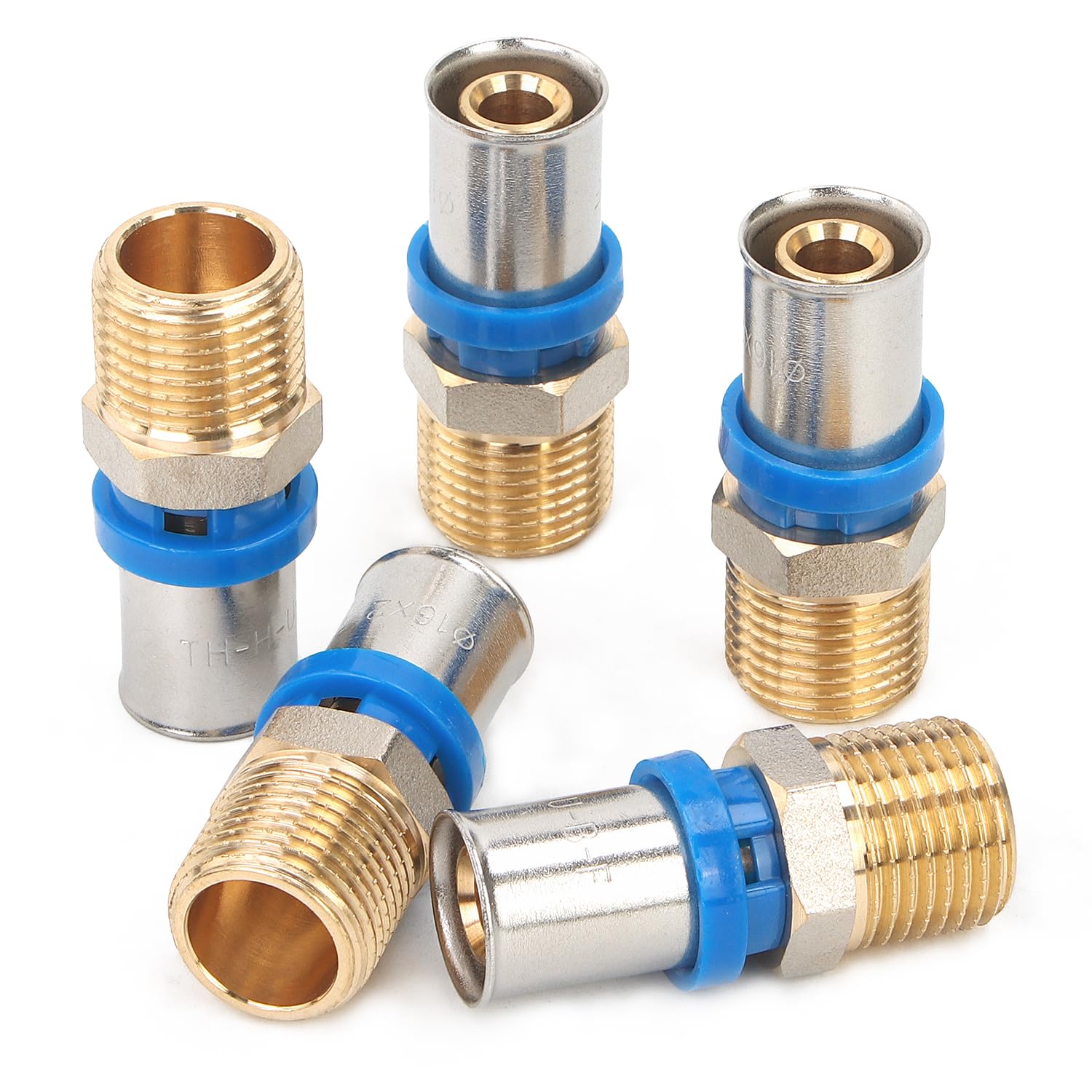Raccordement tube 16mm vers filetage 1/2 pour rénover le système de chauffage de la maison