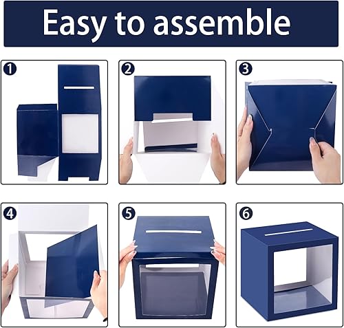 Miniatura 411 de Hxezoc Caja de tarjetas de San Valentín, buzón de cartón para el día de San Valentín para el aula de los niños, día de San Valentín, baby showers