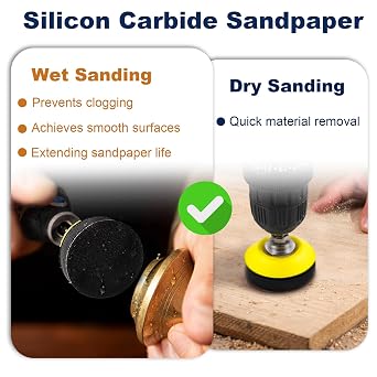 199 PCS 2 Inch Wet Dry Sanding Discs 60-10000 Grit Hook and Loop Sandpaper