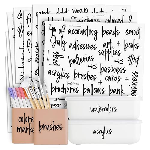 Talented Kitchen Office & Craft Stickers - 212 Pack, Black