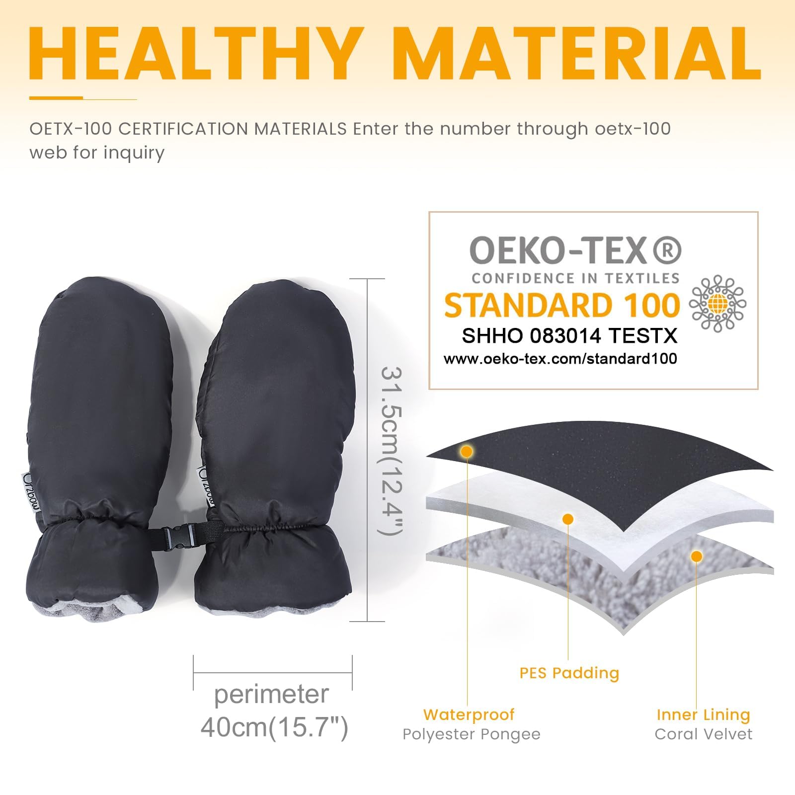 Mitaines De Poussette, Protège-mains Pour Poussette - Manchon Chauffe