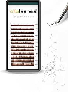 Extensiones de cejas de color marrón I Curl 0...