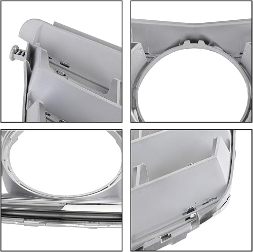 Vista 9 de Topteng Rejilla delantera con emblema LED, rejilla superior delantera de repuesto para BENZ W204 C300 C350 2008-2014, no compatible con C63 AMG