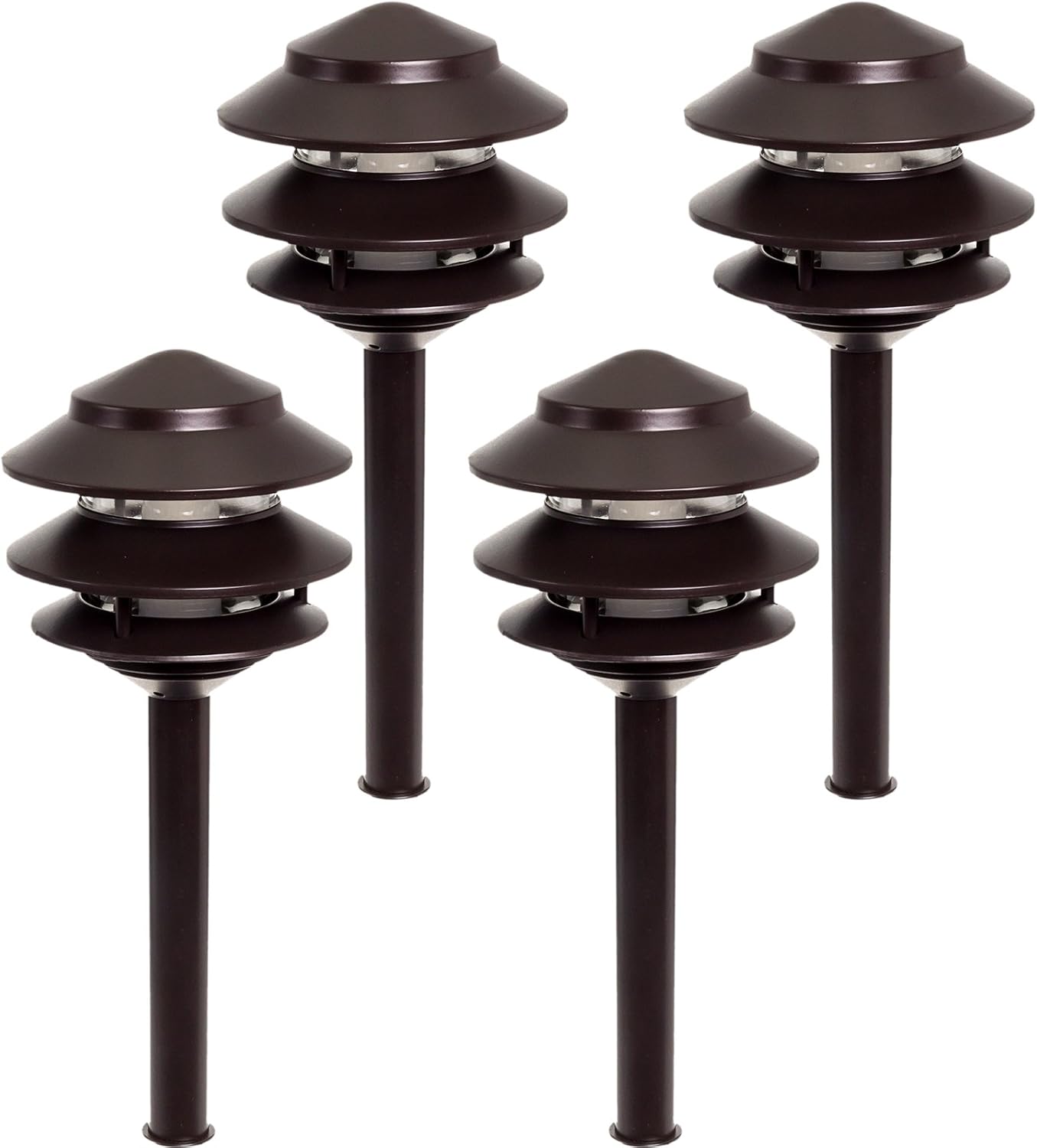 4 Pack Westinghouse 2.4W Low Voltage LED Landscape Pathlight (Remington Bronze)
