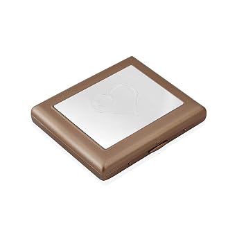 Zekupp Kalp Desenli Metal Sigara Tabakas  ZU-TBK0006