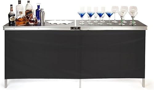 Miniatura 4 de Trademark Innovations Mesa de bar negra portátil