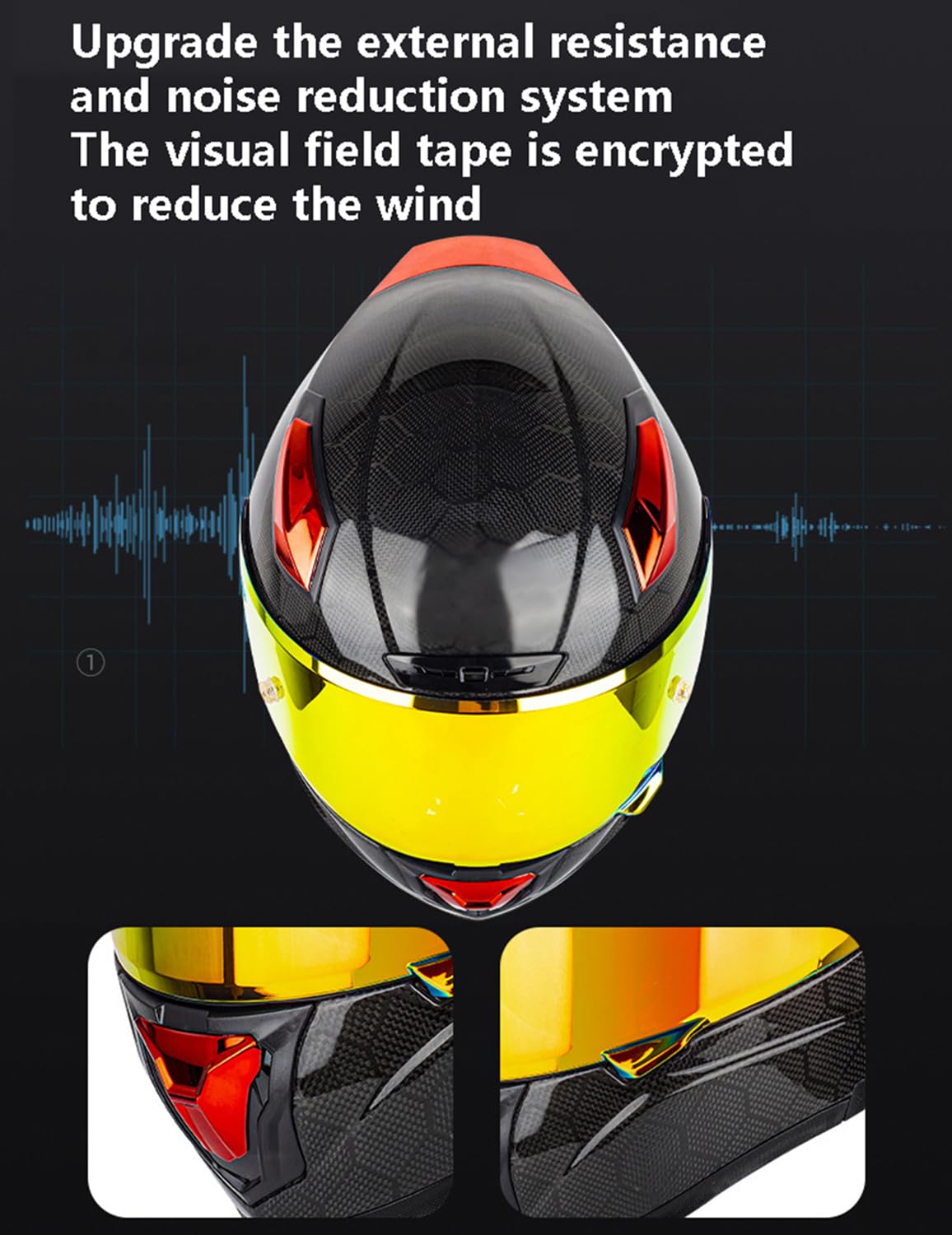 Casco Moto Fibra de Carbono con Visera Tintada Homologado ECE DOT Casco Moto Integral Casco de Moto Scooter Casco Moto de Carretera para Mujer Hombre Adultos