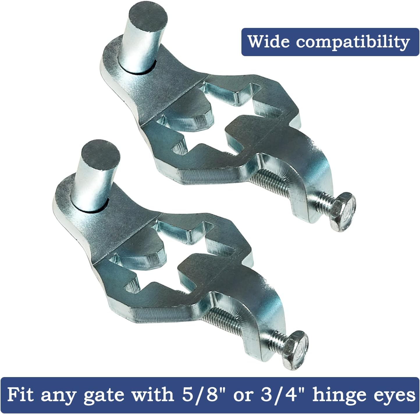 T Post Gate Hinge Pins Heavy Duty T-Post Gate Hinge for Farm Gate Garden and Backyard Gate