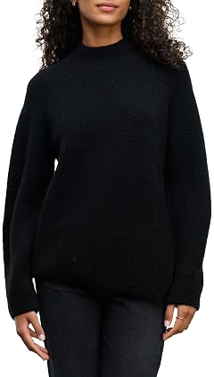 VELVET BY GRAHAM SPENCER Womens Lesa Cozy Knits Sweater Black Small